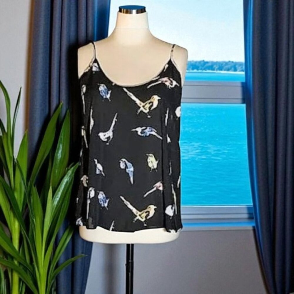 APT. 9 Bird Print Sheer Camisole Top